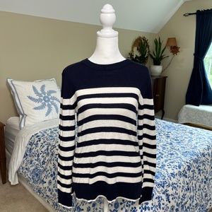 NWOT Women's A New Day Gorgeous Navy & White Stripe Sweater Size Small. 🤍⚓️🖤